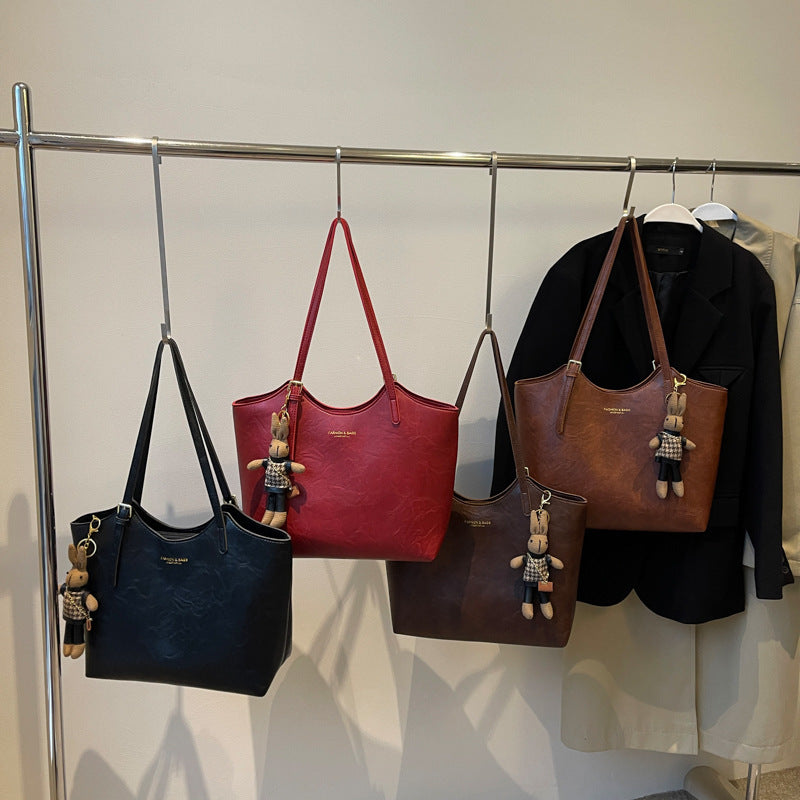 Fashion Unique One-shoulder Oil Wax Leather Bag Limorista