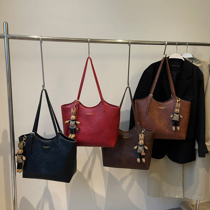 Fashion Unique One-shoulder Oil Wax Leather Bag Limorista