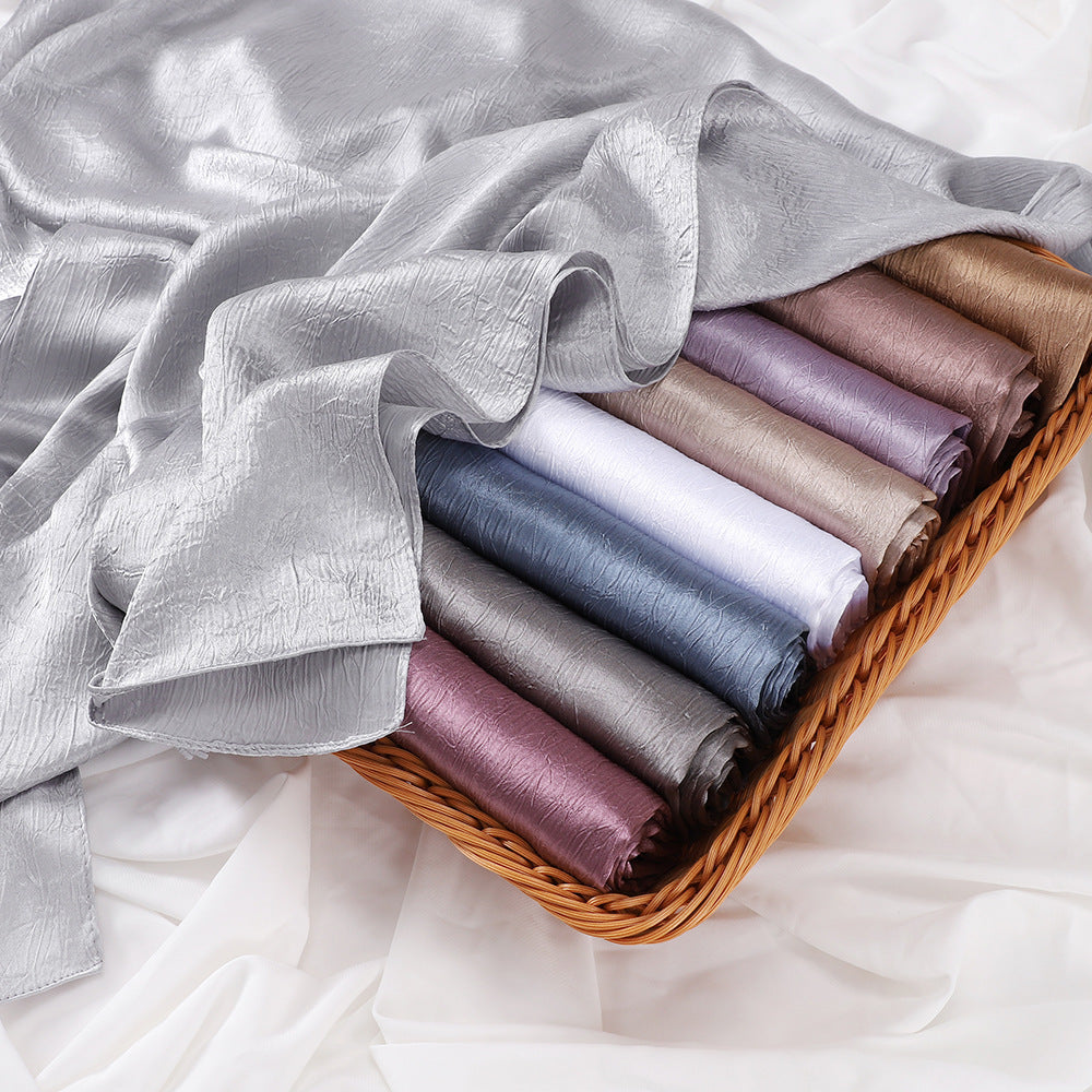 New Silk-like Silky Satin Scarf Limorista