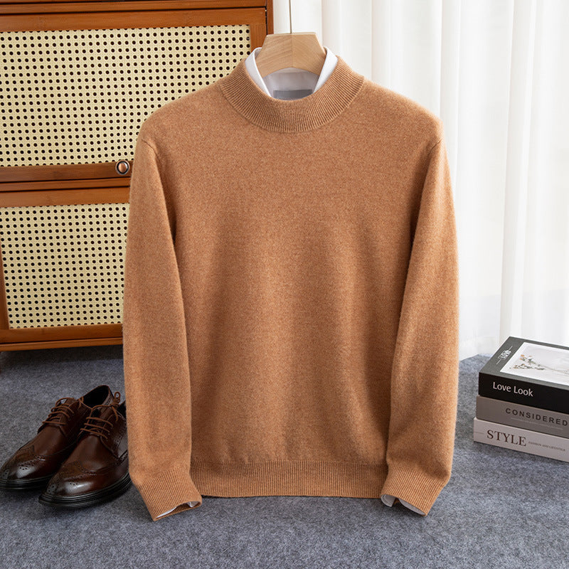 Half-collar Wool Sweater Male Limorista