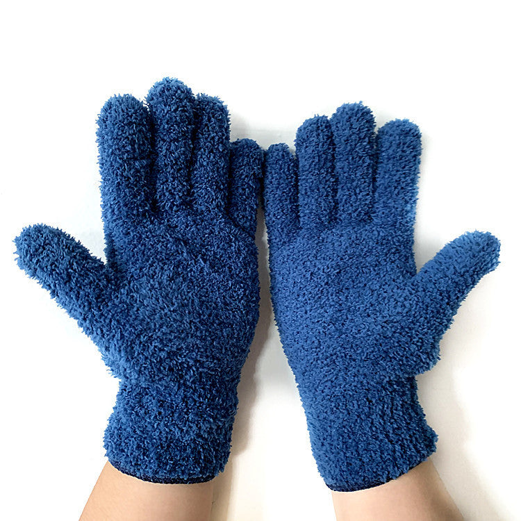 Half Velvet Comfortable Fine Fiber Dust Gloves Limorista