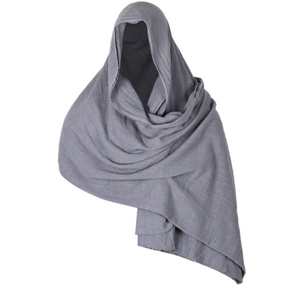 Halloween Medieval Cotton Scarf Cape Wanderer Cloak Limorista