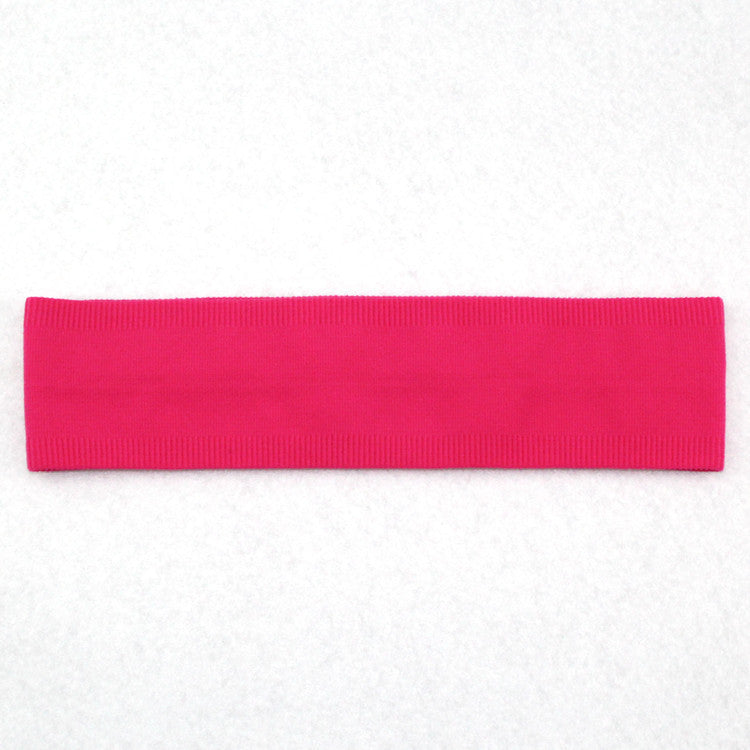 Non-slip Sports Antiperspirant Headband Nylon Monochromatic Headband Headwear Limorista