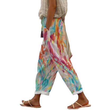 New Casual 3D Digital Printing Drawstring Trousers Limorista