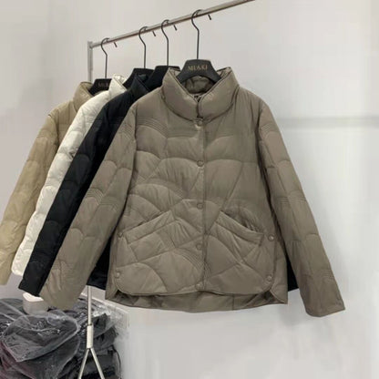 Lightweight Down Jacket Female Loose Lapel Limorista