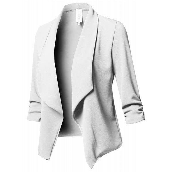 Pleated Solid Color Suit Limorista
