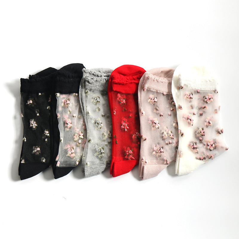 Jacquard crystal socks Limorista