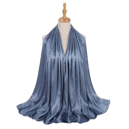 New Silk-like Silky Satin Scarf Limorista