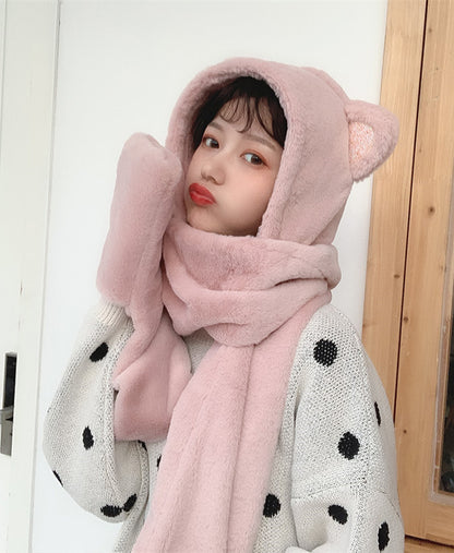 Bear ears scarf hat Limorista