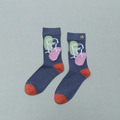 Retro Mid tube socks street art skateboard socks Limorista