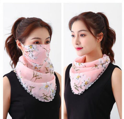 Hanging Ear Thin Face-covering Scarf Triangle Veil Scarf Limorista