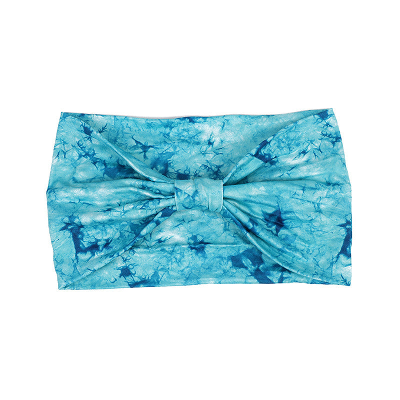 European And American New Tie-dye Sports Sweat-absorbent Hair Band Women&