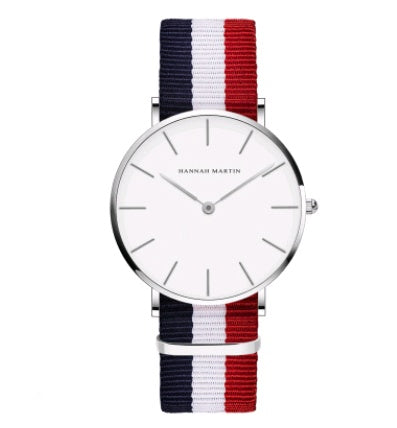 36mm ladies simple watch waterproof Korean white belt student watch Limorista