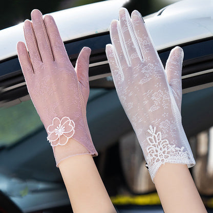 Gloves female UV protection ice silk gloves Limorista