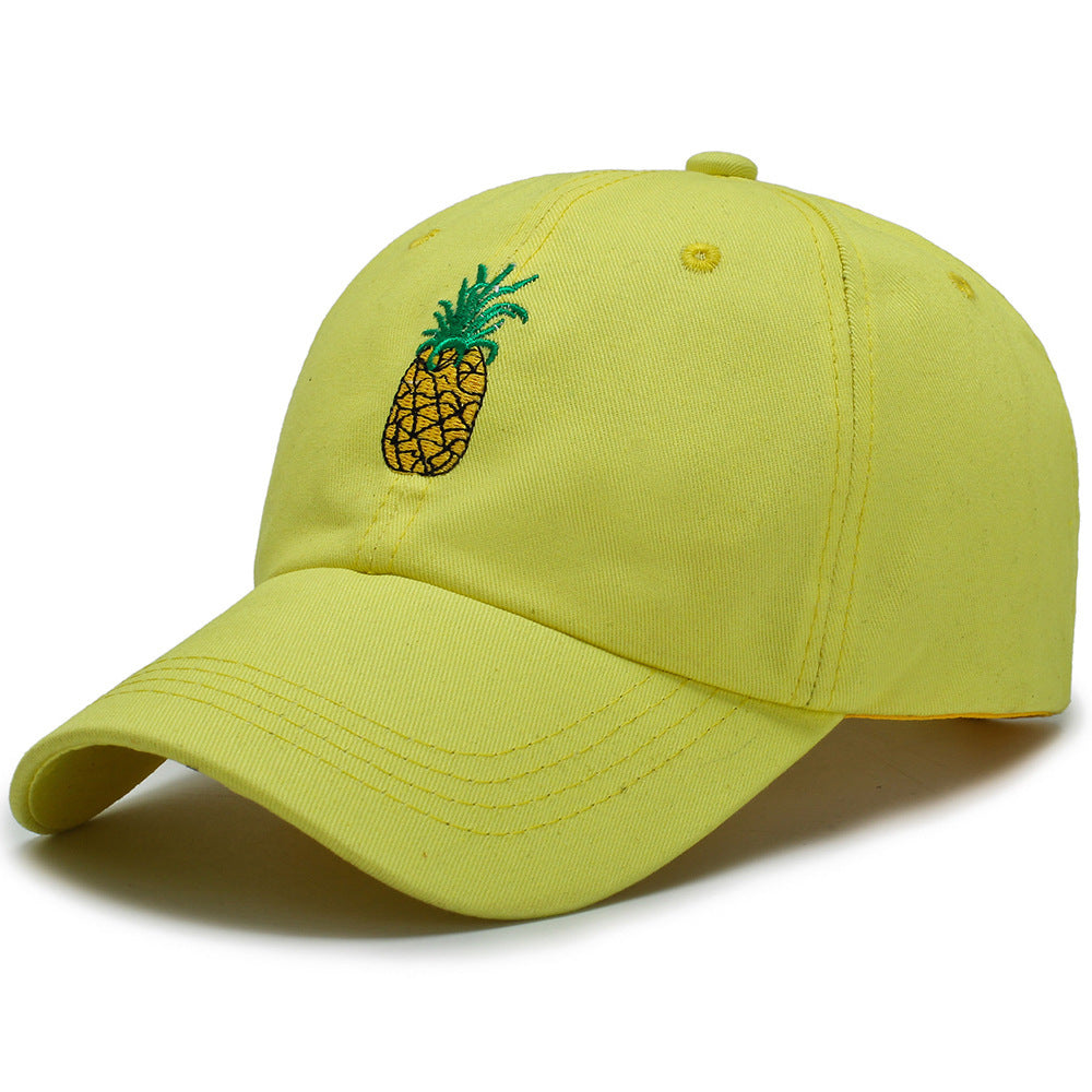 Fashion Unisex Pineapple Print Baseball Cap Snapback Adjustable Hip Hop Flat Hat Limorista