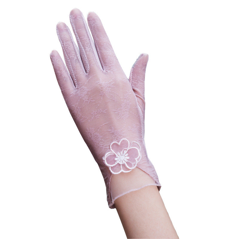 Gloves female UV protection ice silk gloves Limorista