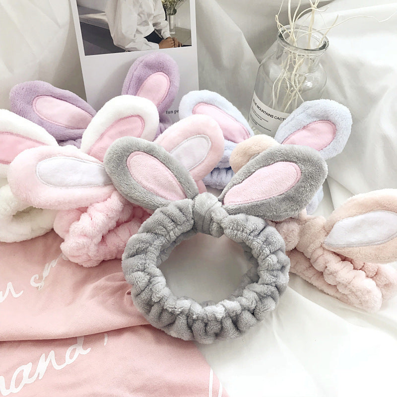 Rabbit Ear Washing Makeup Headband Limorista