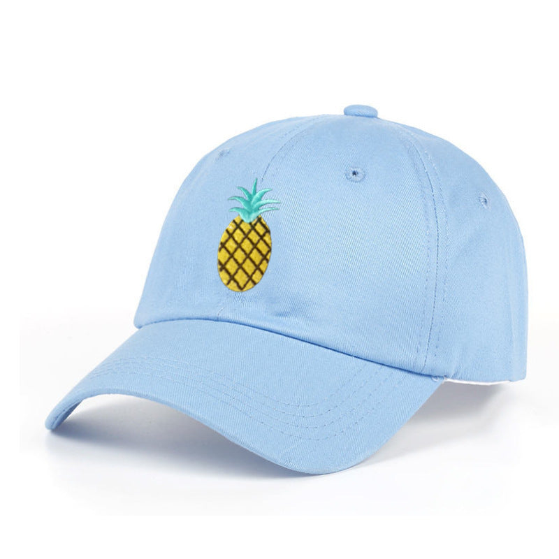 Fashion Unisex Pineapple Print Baseball Cap Snapback Adjustable Hip Hop Flat Hat Limorista