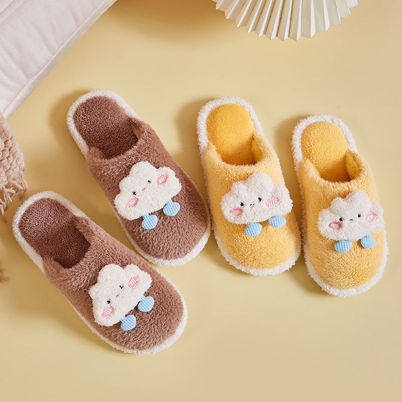 Clouds Couple Cotton Slippers Unisex Household Autumn And Winter Cartoon Limorista