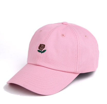 Rose Embroidered Hat Sunscreen Korean Casual Sun Hat Limorista