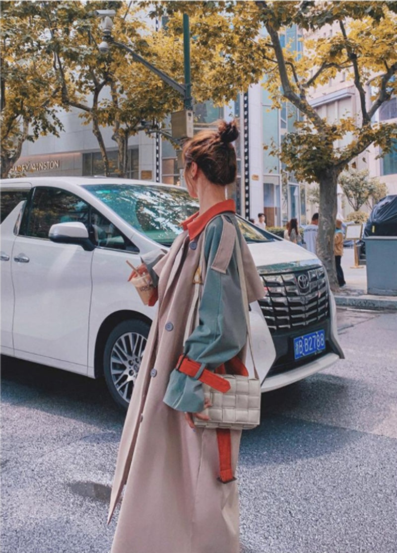 Contrasting color workwear coat Limorista
