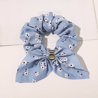 Chiffon Metal Buckle Large Intestine Ring Female OL Hair Accessories Limorista