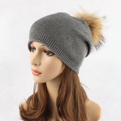 Fur Pompom Hats Limorista