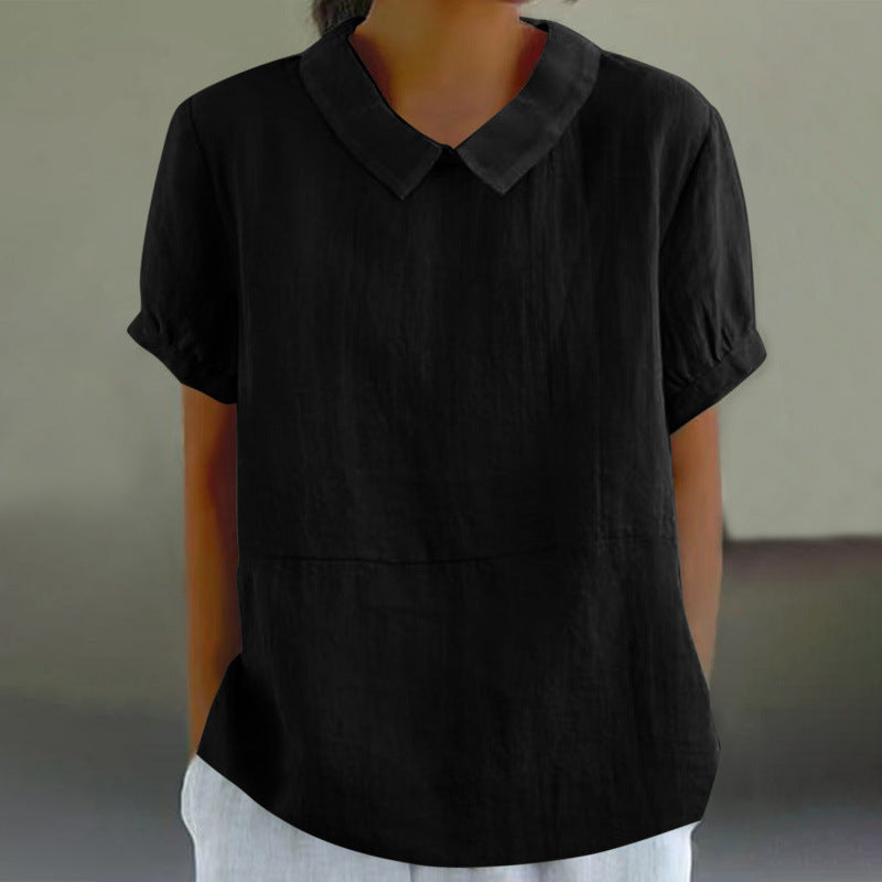Loose Lapels Shirt Women&