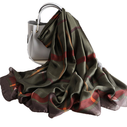 Geometric silk silk scarf Limorista