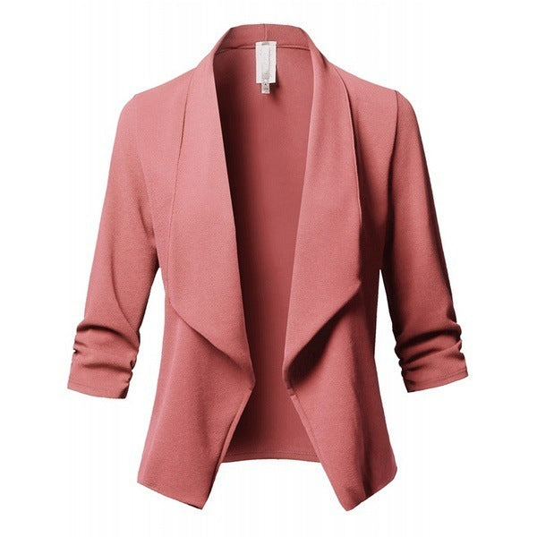 Pleated Solid Color Suit Limorista