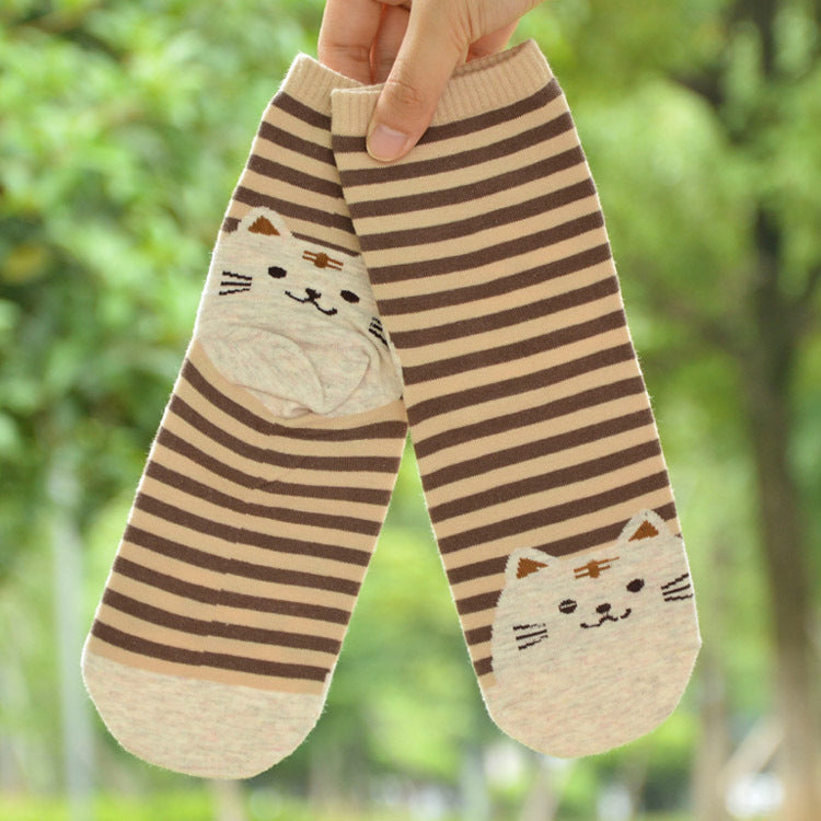 Autumn Korean cartoon socks ladies cotton socks socks wholesale in tubefun factory wholesale Limorista