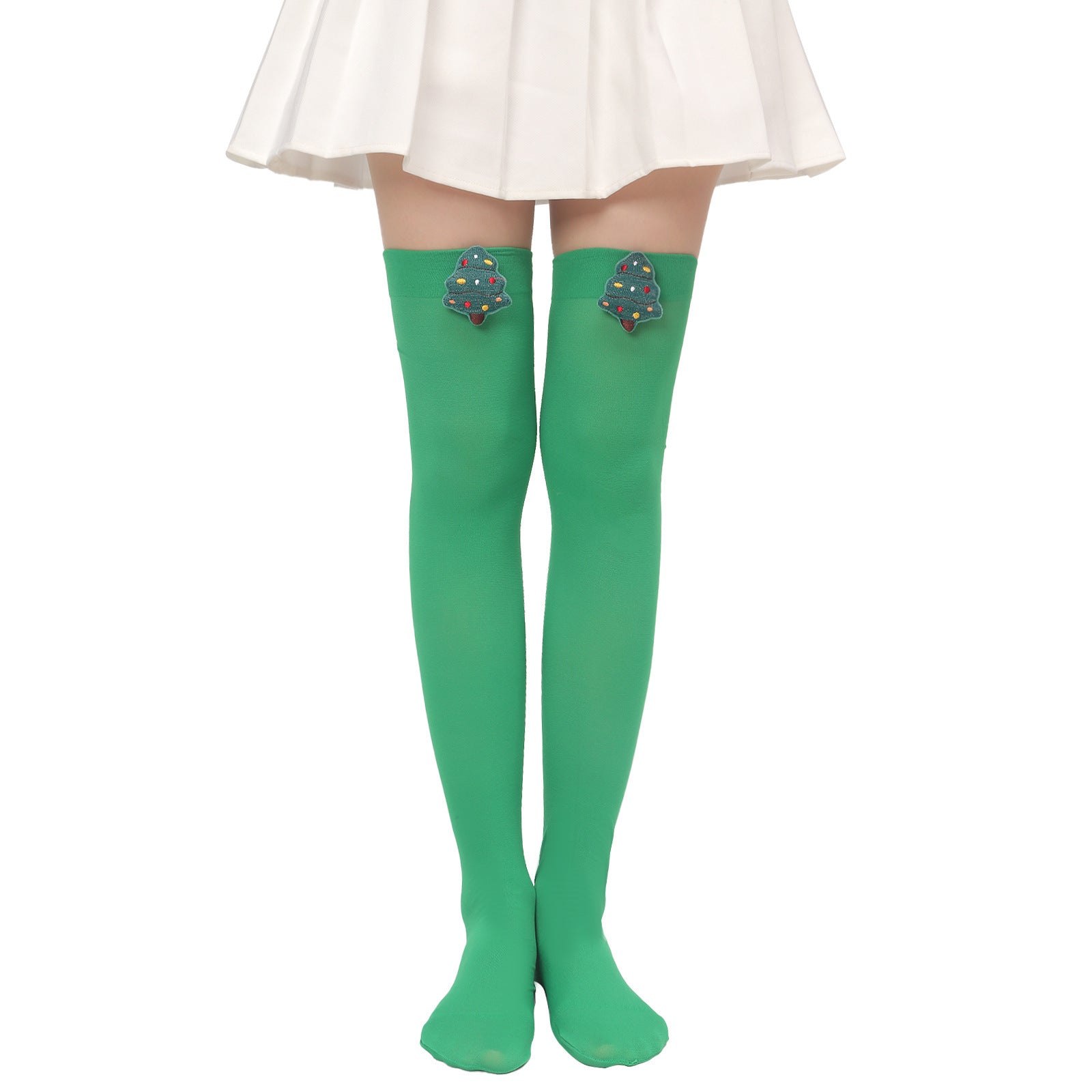 Christmas Plush Doll Knee Socks Bow Stockings Limorista
