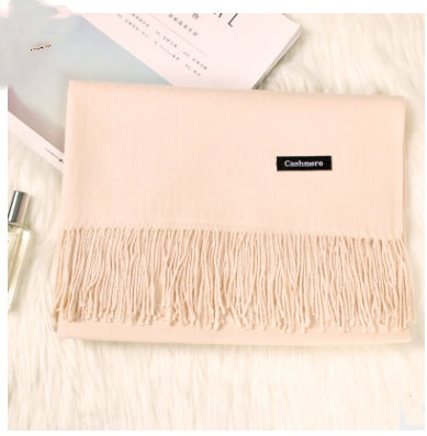 And Winter New Ladies Shawl Monochrome Cashmere Variety Warm Classic Scarf Scarf Scarf Limorista