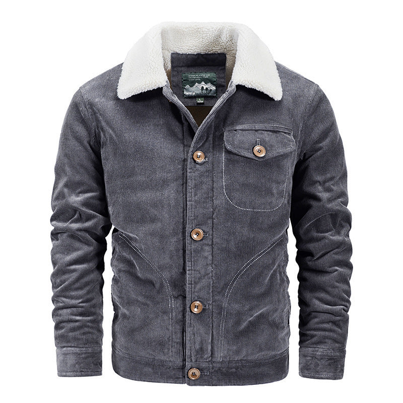 Corduroy coat for men casual Limorista