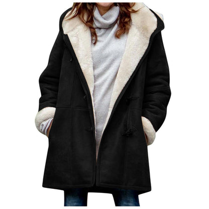 Medium length hooded coat Limorista