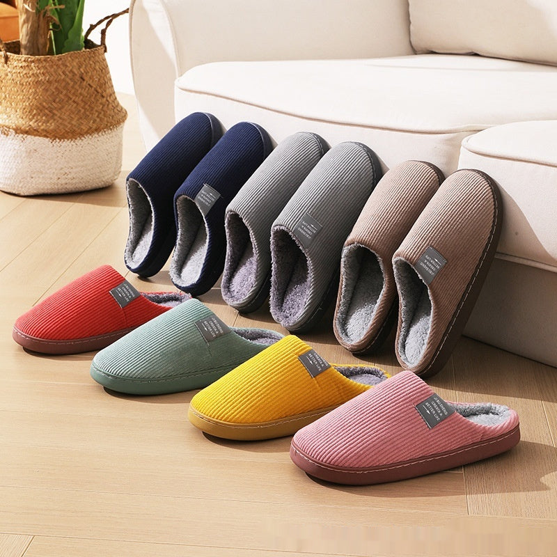 Home Indoor Wear-resistant Non Slip Cotton Slippers Limorista