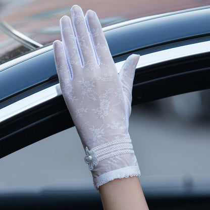 Gloves female UV protection ice silk gloves Limorista