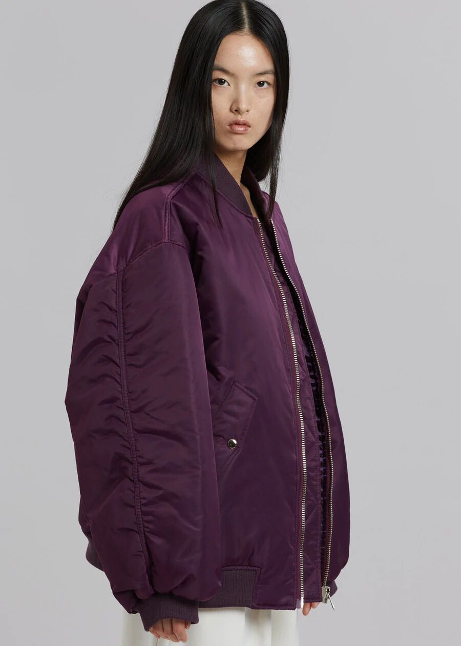 Same Loose Zip Cotton-padded Coat Flight Jacket Limorista