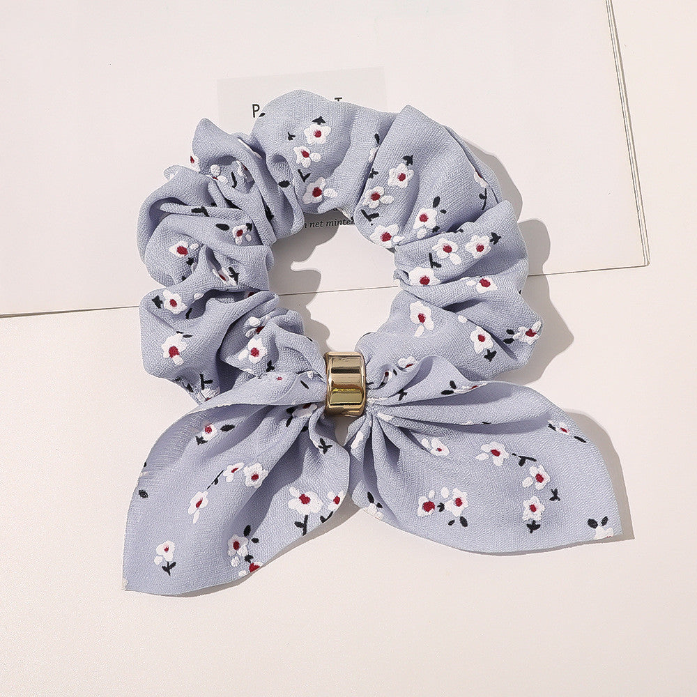 Chiffon Metal Buckle Large Intestine Ring Female OL Hair Accessories Limorista