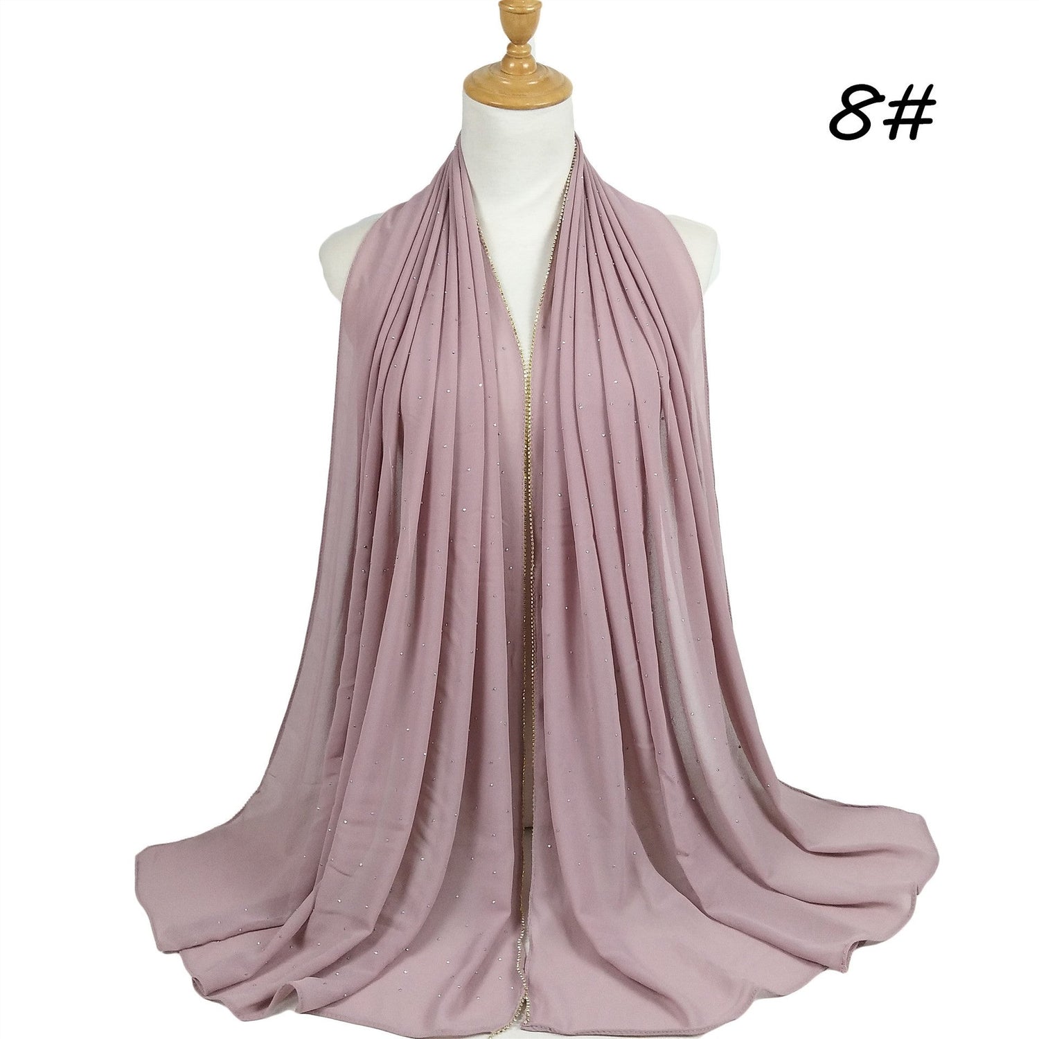 Chain Pearl Chiffon Hui Hood Limorista