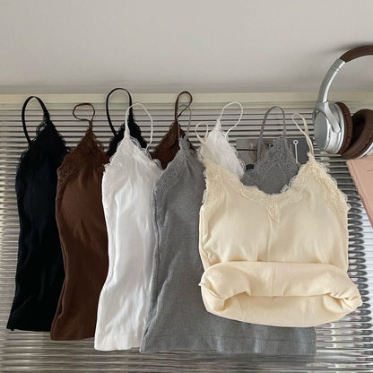 American Beauty Back Camisole Slim Fit Bottoming Top Limorista