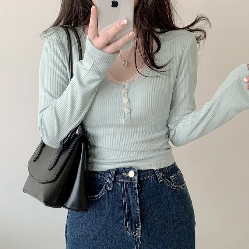 Sweet And Spicy Lace Bottoming Shirt Limorista