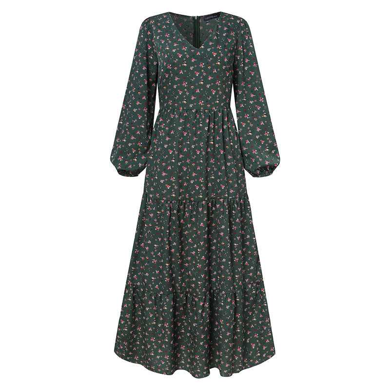 Ruffled Fashion Casual Floral Plus Size Dress Limorista