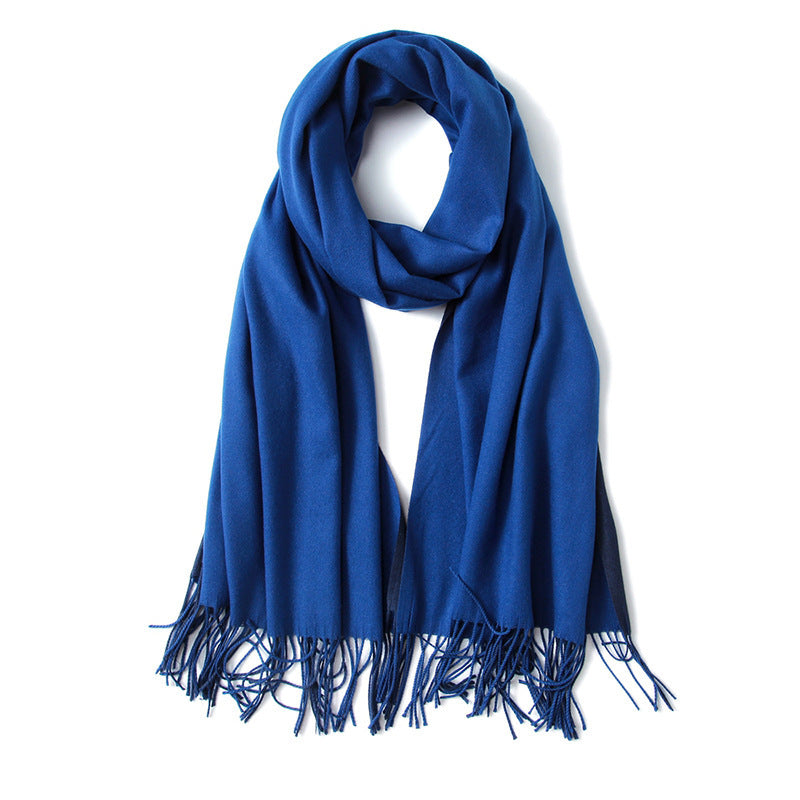Korean double-sided faux cashmere shawl Limorista