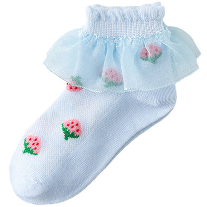 Summer Thin Lace Socks Mesh Lace Princess