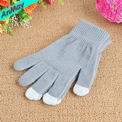 Touch screen gloves warm knit wool touch screen gloves winter touch gloves Limorista