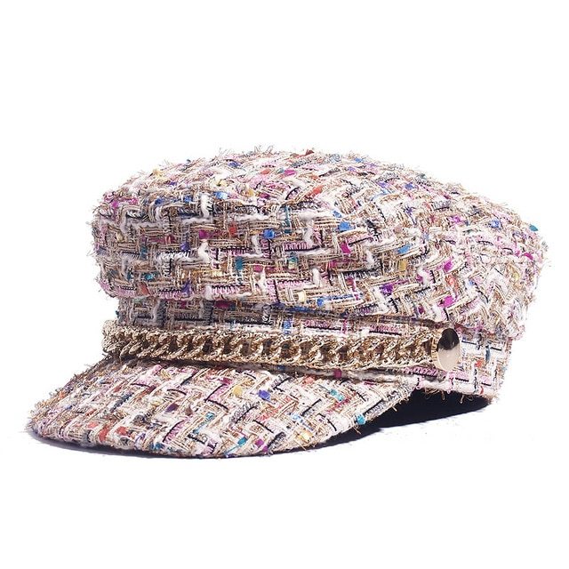 Ladies peaked cap octagonal cap fashion military cap Limorista