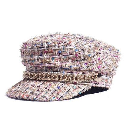 Ladies peaked cap octagonal cap fashion military cap Limorista