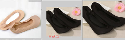 3D Arch Foot Massage Health Care Women Summer Socks Ice Silk Socks Shallow Mouth Silica Gel Invisible Slippers Feet Care Limorista
