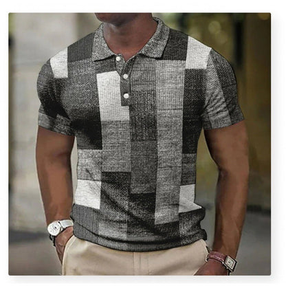 Fashion Digital Printed Plaid Shirt Limorista